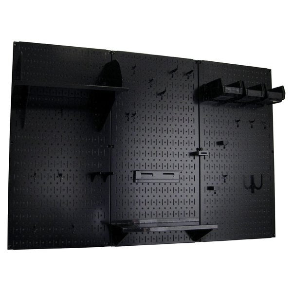 Standard Industrial Pegboard Kit, Black/Black