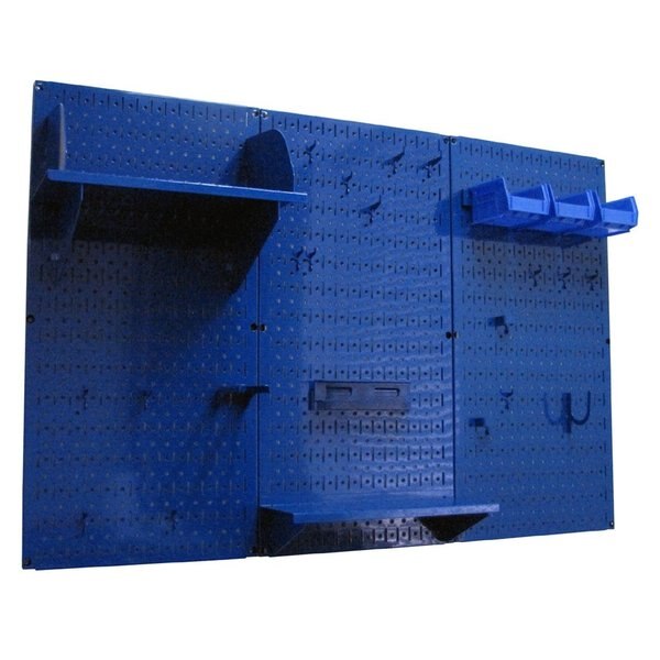 Standard Industrial Pegboard Kit, Blue/Blue
