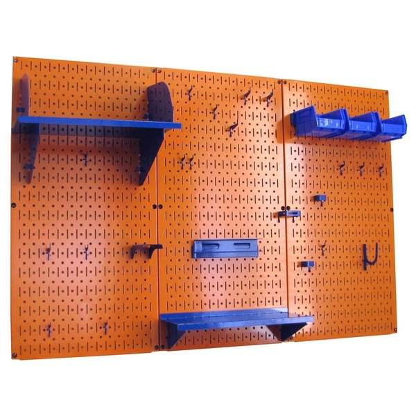 Standard Industrial Pegboard Kit, Orange/Blue