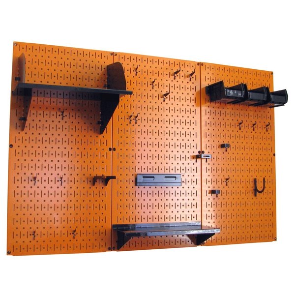 Standard Industrial Pegboard Kit, Orange/Black