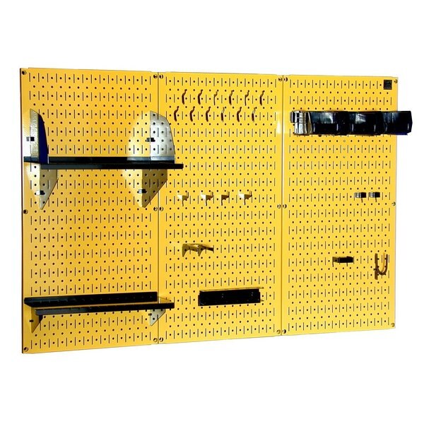 Standard Industrial Pegboard Kit, Yellow/Black