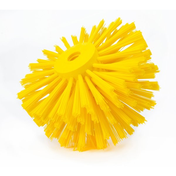 7 in W Pipe and Valve Brush, Yellow, Polypropylene