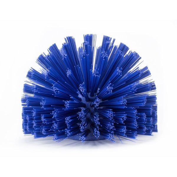 7 in W Pipe and Valve Brush, Blue, Polypropylene