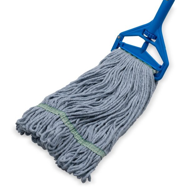 Looped End Mop, Green Band, 369419B14
