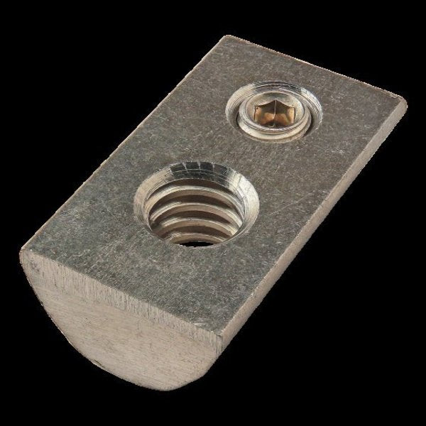 Roll-In T-Nut W/Set Screw, 1/4-20