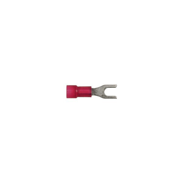 Red Nyln 22-18 WireTerminal #6 Stud Size Spade Type PK25