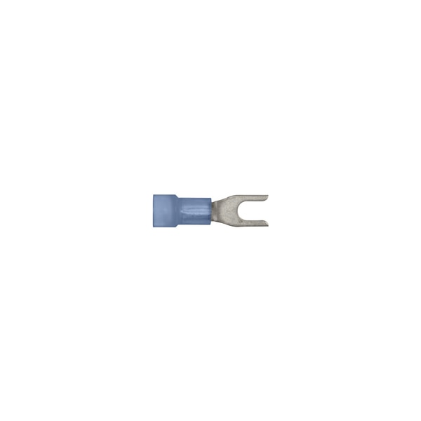 Blue Nyln 16-14 WireTerminal #6 Stud Size Spade Type PK25