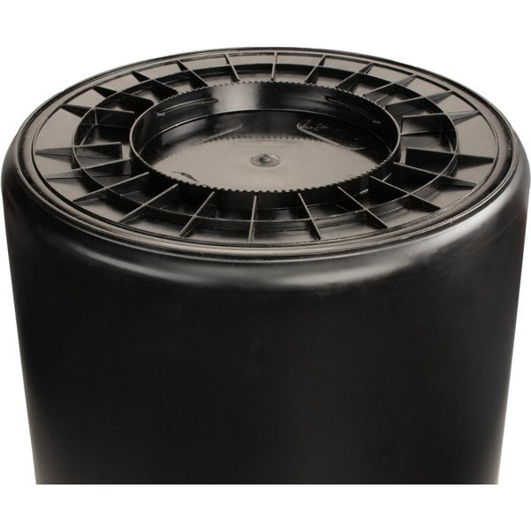 55 gal Round Trash Can, Black