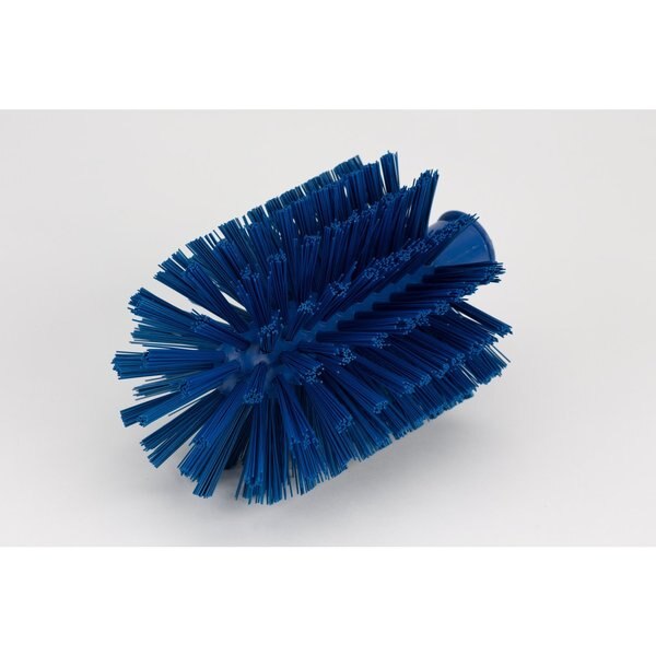 4 in W Pipe and Valve Brush, Blue, Polypropylene