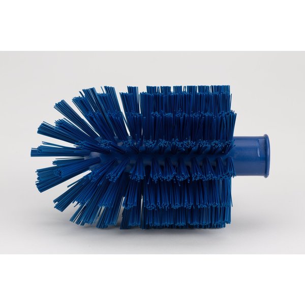 4 in W Pipe and Valve Brush, Blue, Polypropylene