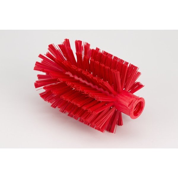 4 in W Pipe and Valve Brush, Red, Polypropylene