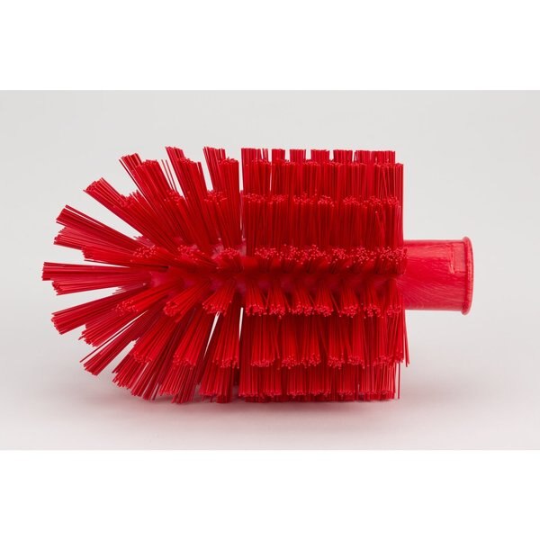 4 in W Pipe and Valve Brush, Red, Polypropylene