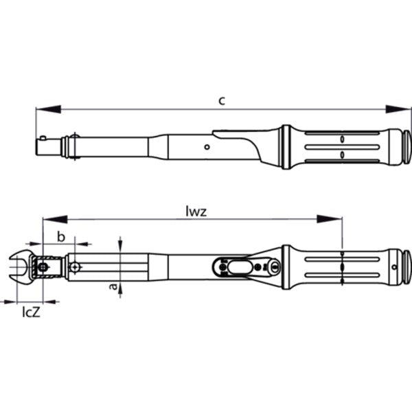 Torque Wrench, 22 Z, 110-550ft/lb