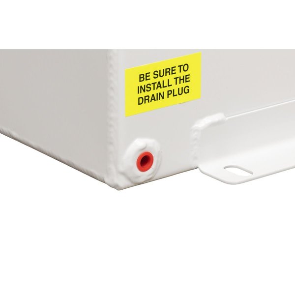 Liquid Transfer Tank, 110 gal Cap, White