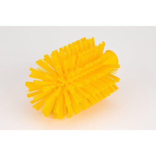 4 in W Pipe and Valve Brush, Yellow, Polypropylene
