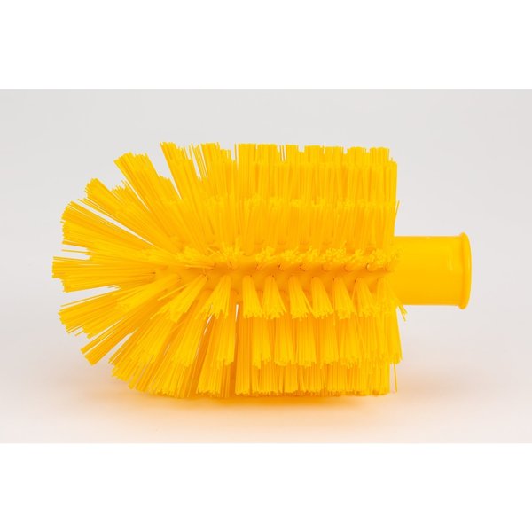 4 in W Pipe and Valve Brush, Yellow, Polypropylene