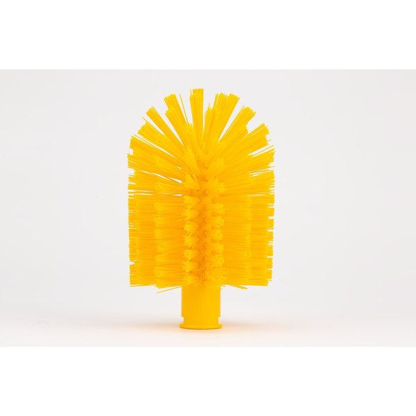4 in W Pipe and Valve Brush, Yellow, Polypropylene