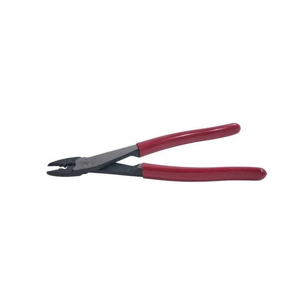 Crimper, Overall Length 9 3/4 in, Capacity 10 to 22 AWG, Red