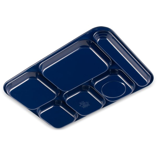 Right Hand 6 Comp Tray, Dark Blue, PK12