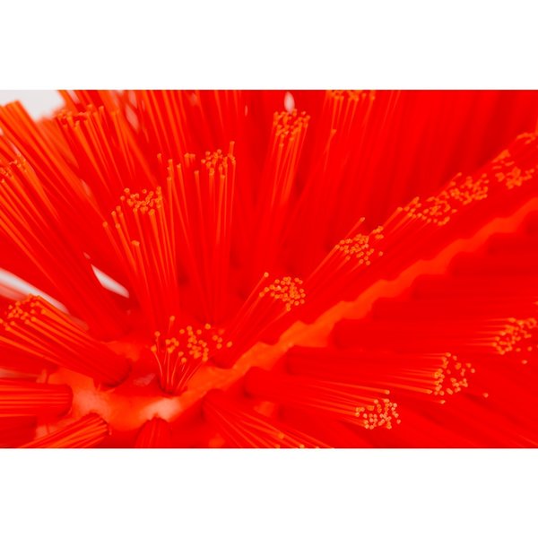 4 in W Pipe and Valve Brush, Orange, Polypropylene
