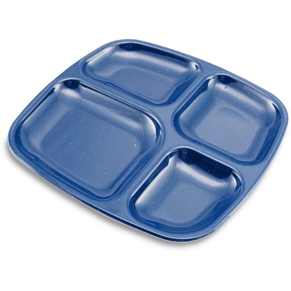 Tray, 4-Comp, Dark Blue, PK48