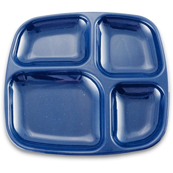 Tray, 4-Comp, Dark Blue, PK48