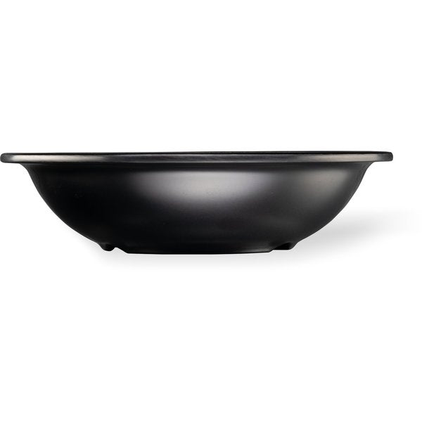 Melamine Rimmed Bowl, 16 oz., Blk, PK24