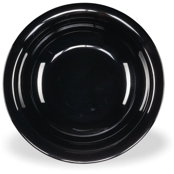 Melamine Rimmed Bowl, 16 oz., Blk, PK24