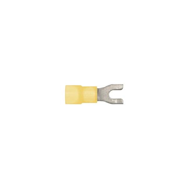 Ylw Nyln 12-10 Terminal #6 Stud Size Spade Type PK25