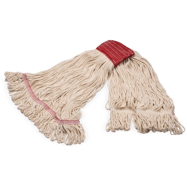Large Grease Release Mop, Looped-End, Natural
