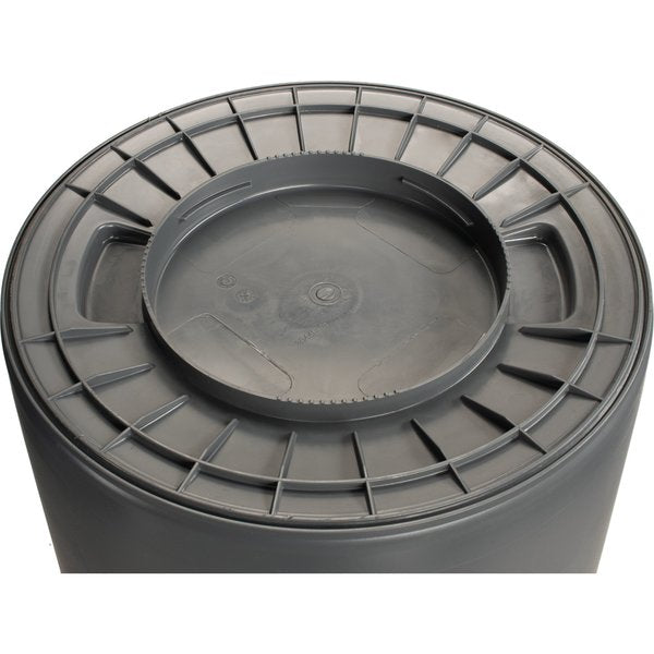 44 gal Round Trash Can, Gray