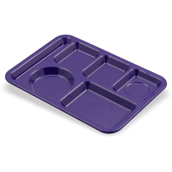 Lt Hand Hvy Wt, 6-Comp Tray, Prpl, PK12