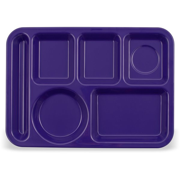 Lt Hand Hvy Wt, 6-Comp Tray, Prpl, PK12