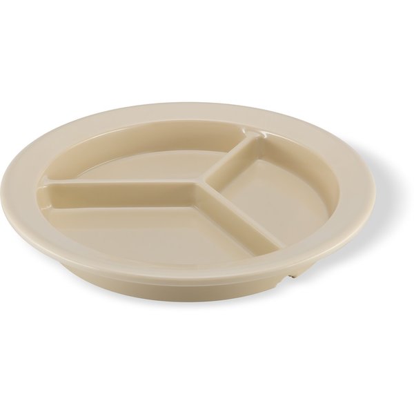 Melamine 3-Compt Deep Plate, 9
