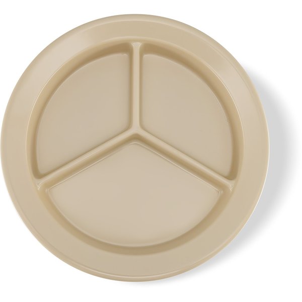 Melamine 3-Compt Deep Plate, 9