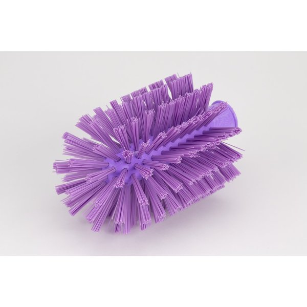 4 in W Pipe and Valve Brush, Purple, Polypropylene