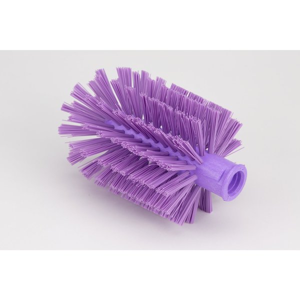 4 in W Pipe and Valve Brush, Purple, Polypropylene
