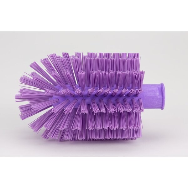 4 in W Pipe and Valve Brush, Purple, Polypropylene