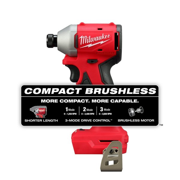 M18 Compact Brushless 1/4 Hex 3-Speed Impact Driver (Tool Only)