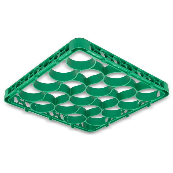 Shrt Glass Rack Ext, 20 Comp, Grn, PK6