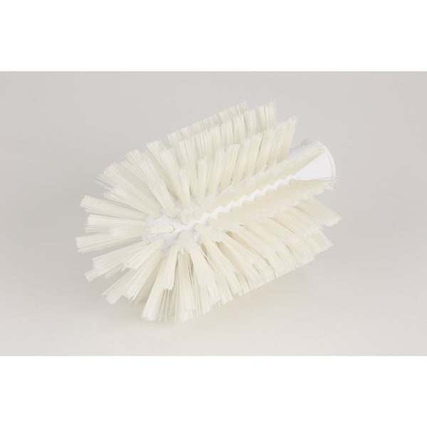4 in W Pipe and Valve Brush, White, Polypropylene