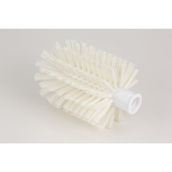4 in W Pipe and Valve Brush, White, Polypropylene