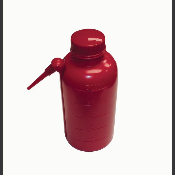 Wash Bottles, Unitary, Red, 500Ml, PK 4