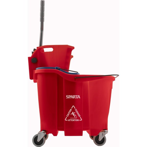 Mop Bucket Combo, 35qt, Side Press Wring