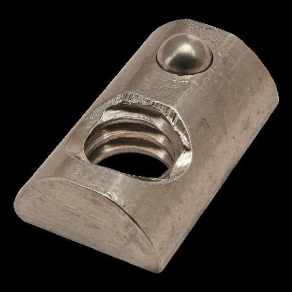 S/S 1/4-20 Roll-In T-Nut w/Ball/Sprg 10S
