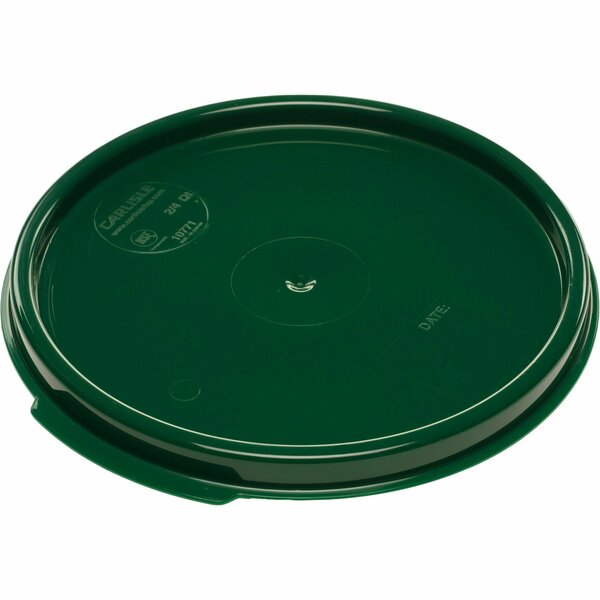 Round Container Lid, 2-4 qt., Green, PK12