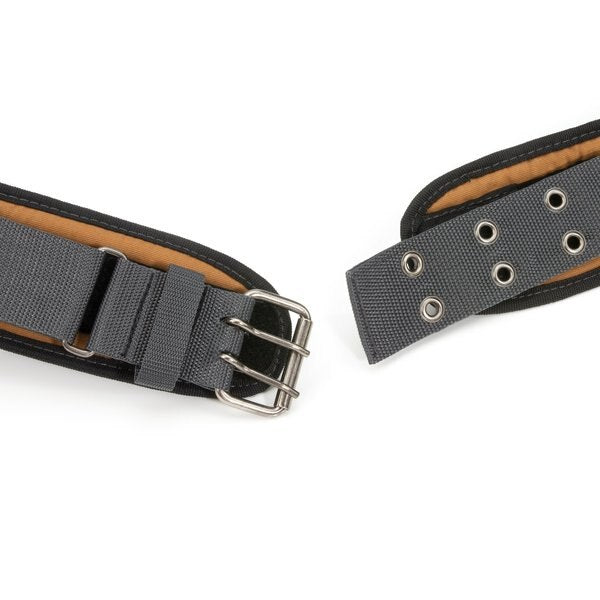 Gray/Tan Heavy Duty Material, Durable Steel Double-Tongue Roller Buckle 5