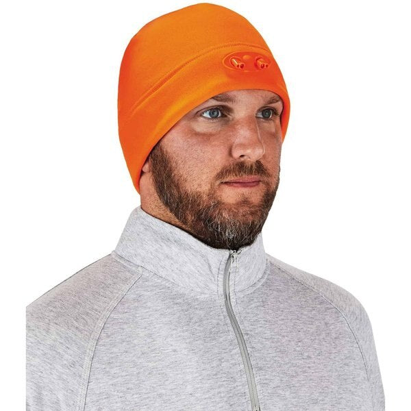 Beanie Cap, Over The Head, Orange