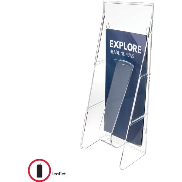 Leaflet Holder, 1 Compartment, Clear
