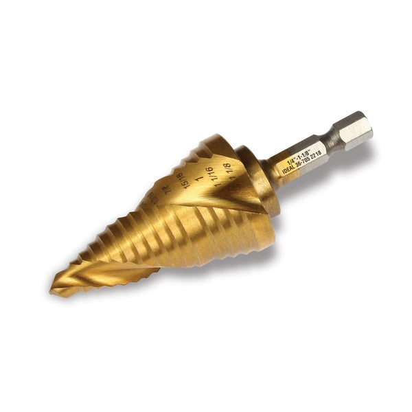 Spiral Step Bit 1/4-1-1/8